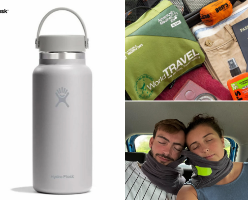 Summer Travel Essentials ☀️✈️ cover photo collage