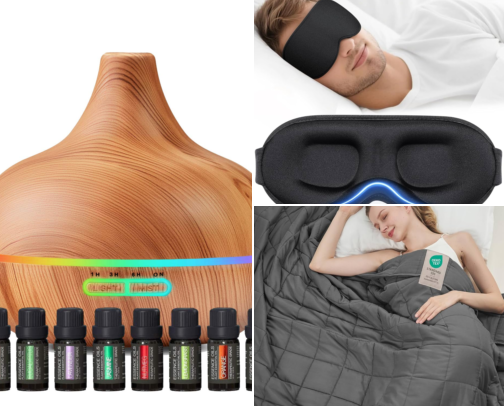 Self-Care Essentials for a Calmer Day cover photo collage