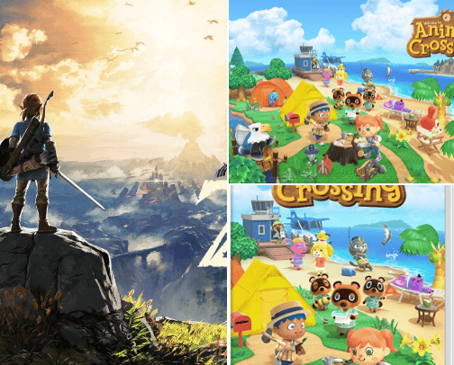 Cozy switch games cover photo collage