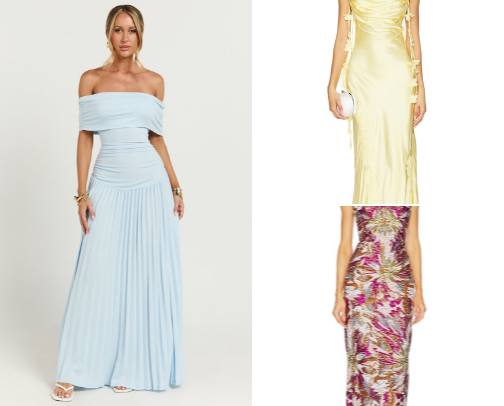 Wedding guest dresses that don’t look cheap cover photo collage