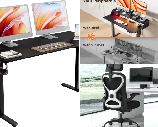 Home Office Setup Essentials cover photo collage