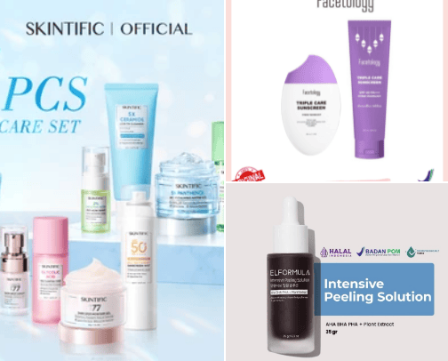 Skincare routin cover photo collage