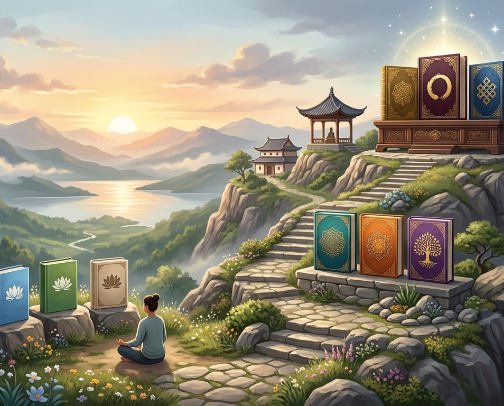 Best Meditation Books for Every Level (Beginner to Advanced) cover photo collage