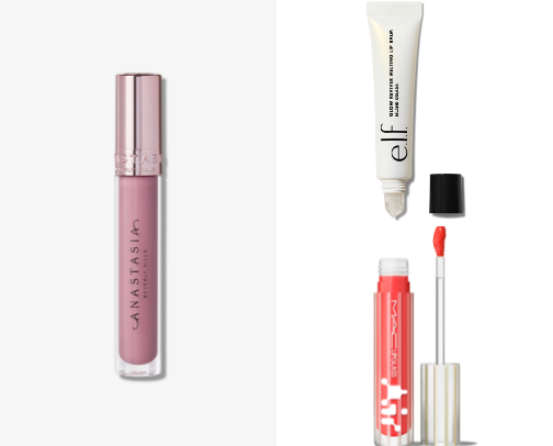 Makeup products cover photo collage