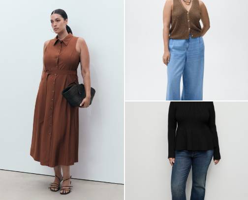 Plus size Printemps cover photo collage