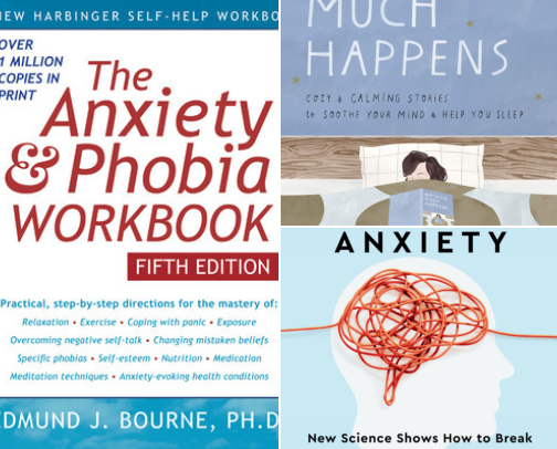 My Anxiety Brain Finally Shut Up After I Found These Books cover photo collage