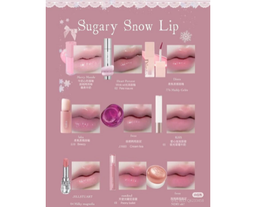 Sugary Snow Lips cover photo collage