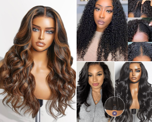 HIGH QUALITY WIGS cover photo collage