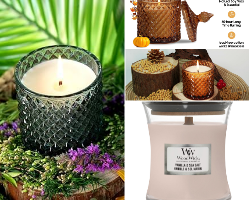 my all time favourite candles and essential oils cover photo collage