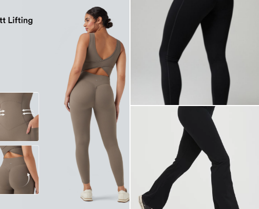 Plus-size friendly active wear cover photo collage