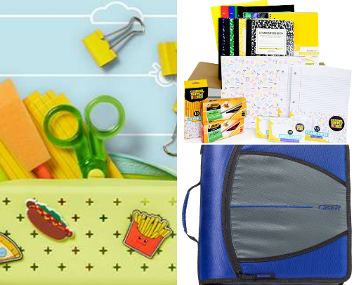 Back to school shopping cover photo collage