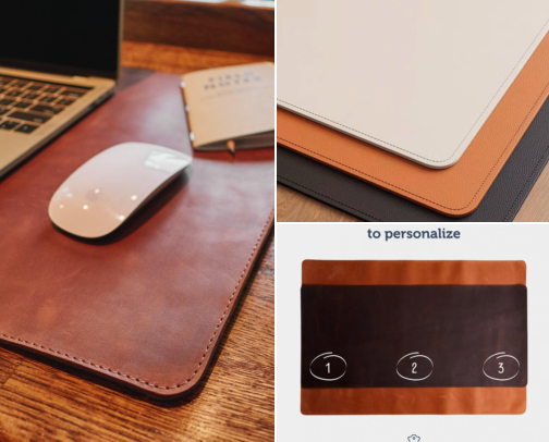 Handmade Desk Pads With Stitched Edges That Saved My Messy Workspace cover photo collage