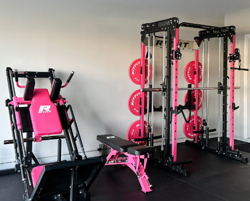Create your Dream Pink Home Gym! cover photo collage