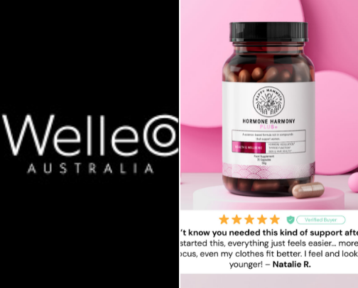 Health supplements for 40 yr women - helps with mental clarity, Perimenopause and overall health wellbeing cover photo collage