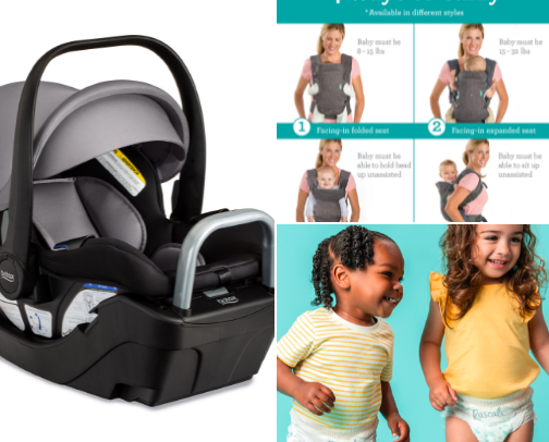 Baby items cover photo collage