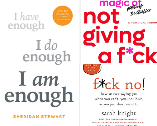 Self Help & Mindset Books cover photo collage
