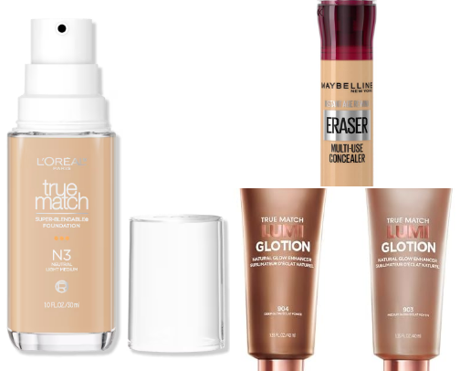 Affordable makeup favorites cover photo collage