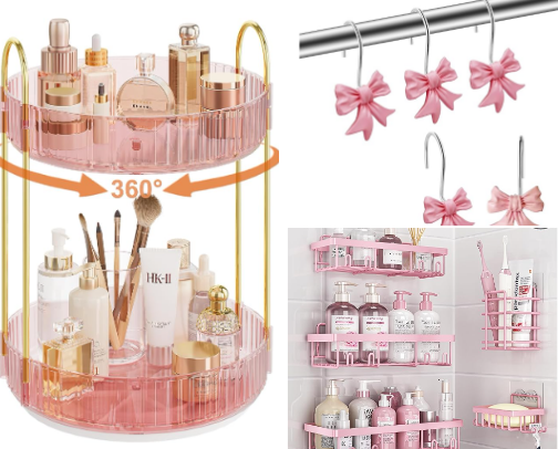 Pink Bathroom Ideas | Soft Girl Aesthetic cover photo collage