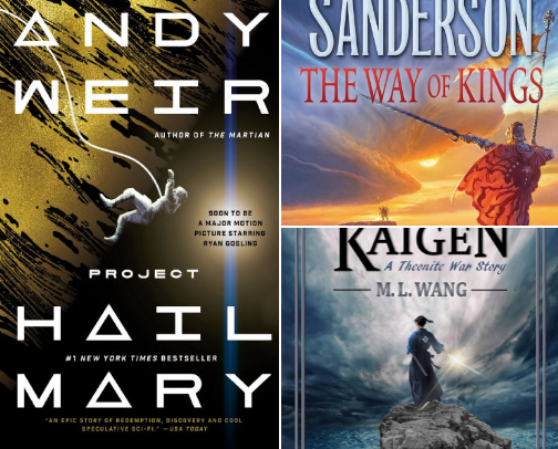 Journey to another world - book recommendations cover photo collage