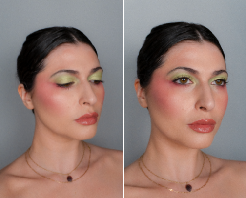 Marina inspired look details cover photo collage