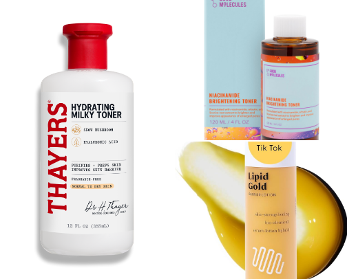 Affordable skin care products cover photo collage