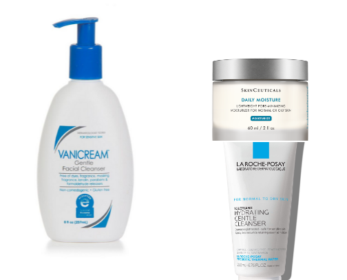 My go to skin care products for a sensitive skin girly! 🧴🫧 cover photo collage