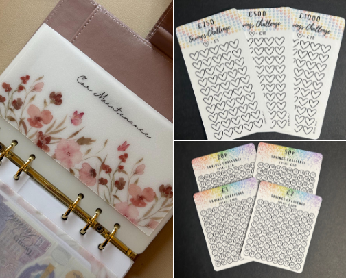Budgeting trackers cover photo collage