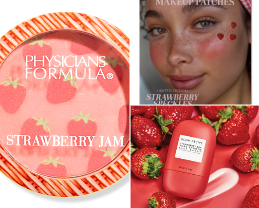 Strawberry makeup forever cover photo collage
