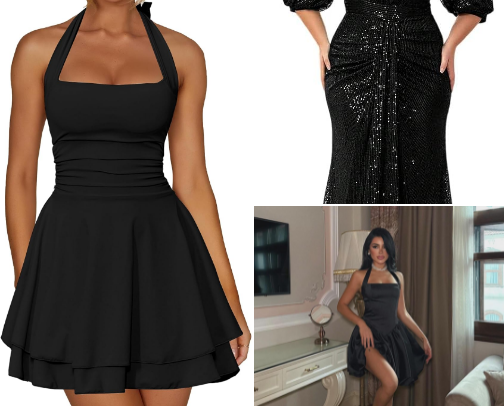 B l a c k Dress🖤 cover photo collage