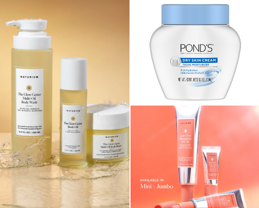 Skincare essentials that will leave you feeling glowy and glistening cover photo collage