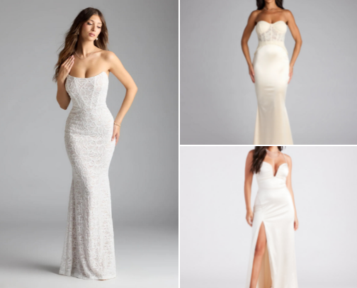 Women’s Wedding Dresses & Shoes cover photo collage