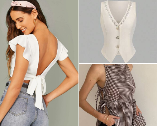 Affordable Classy Chic Tops cover photo collage