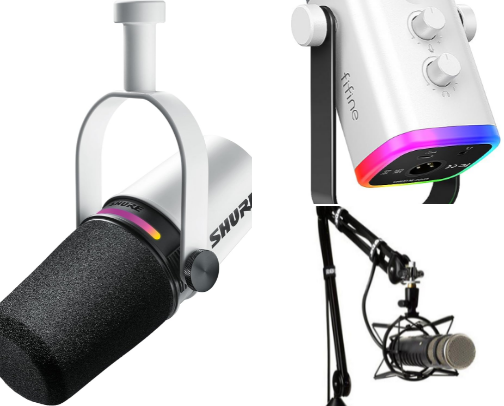 Podcast & Streaming Setup Essentials: Top Amazon Picks for Central Florida Creators on a Budget cover photo collage