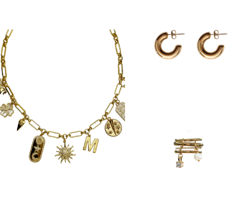 daily jewelry get-up ⭐️🪬 cover photo collage