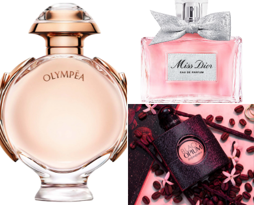 Perfumes I love cover photo collage