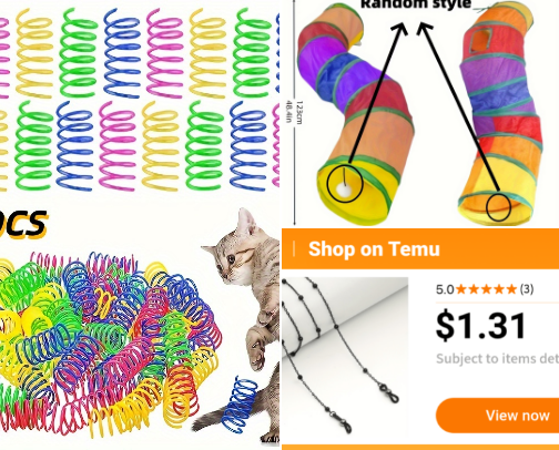 Best Temu purchases cover photo collage