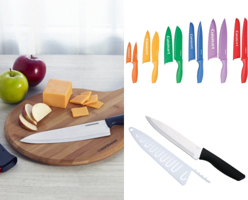 Kitchen Utensils Cutting Board and Knife That Got Me Through Year One cover photo collage