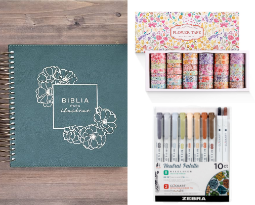 Bible Journaling tools ✨ (Spanish Editions) cover photo collage