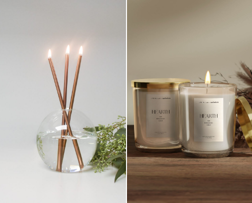 Candles cover photo collage