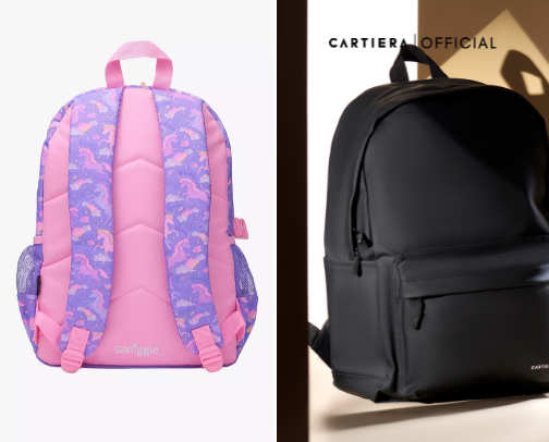 School bag cover photo collage