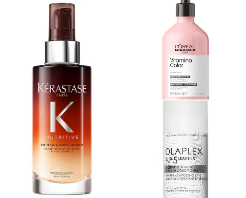 Hair products cover photo collage