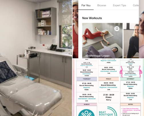 Here's my having fun deals by moving,grooving and feeling good cover photo collage