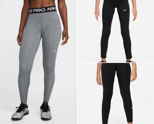 Nike sportswear for gym or pilates cover photo collage