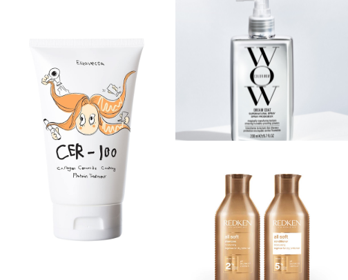 vital products for shiny, manageable, and ultimate healthy hair for all-year round cover photo collage