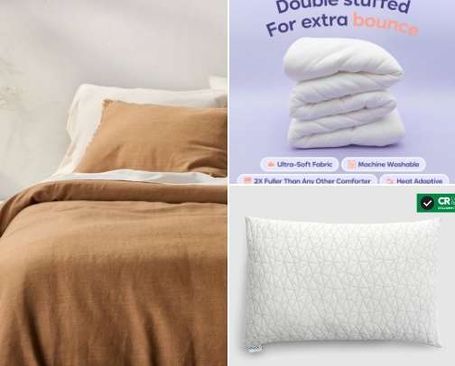Cozy Bedding | Sleep Reset Essentials cover photo collage