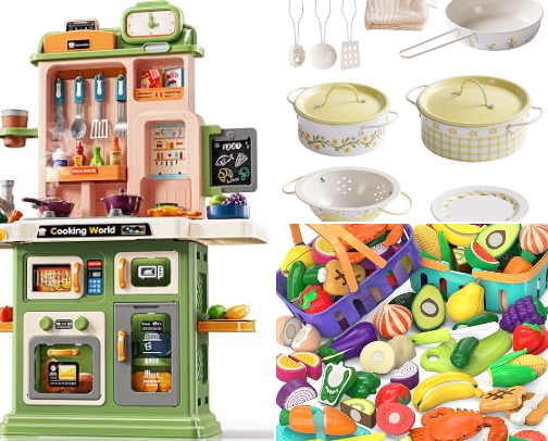 🎭 Pretend Play Toys for Kids: Kitchen, Doctor, Store & More cover photo collage