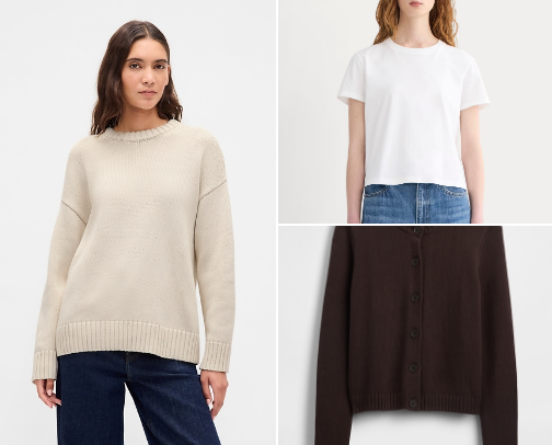 Affordable Capsule Wardrobe Staples cover photo collage