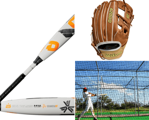 Baseball Equipment cover photo collage