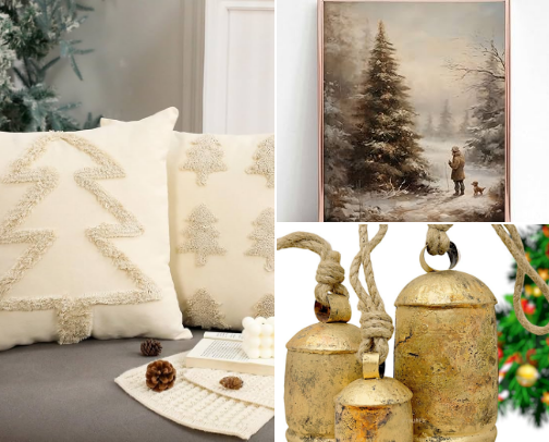 Deers 🦌Pines 🎄Cozy glow ✨Done 🎅🏻 cover photo collage