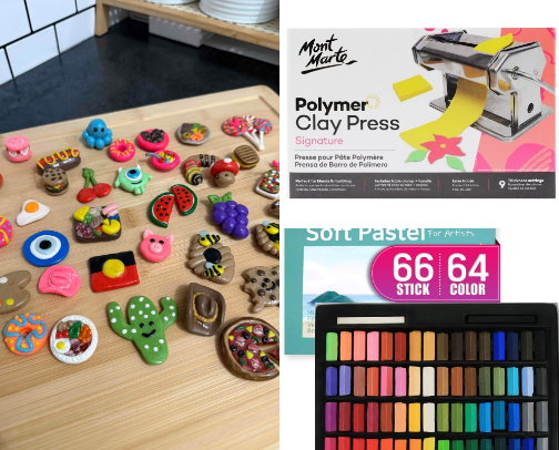 Polymer clay cover photo collage